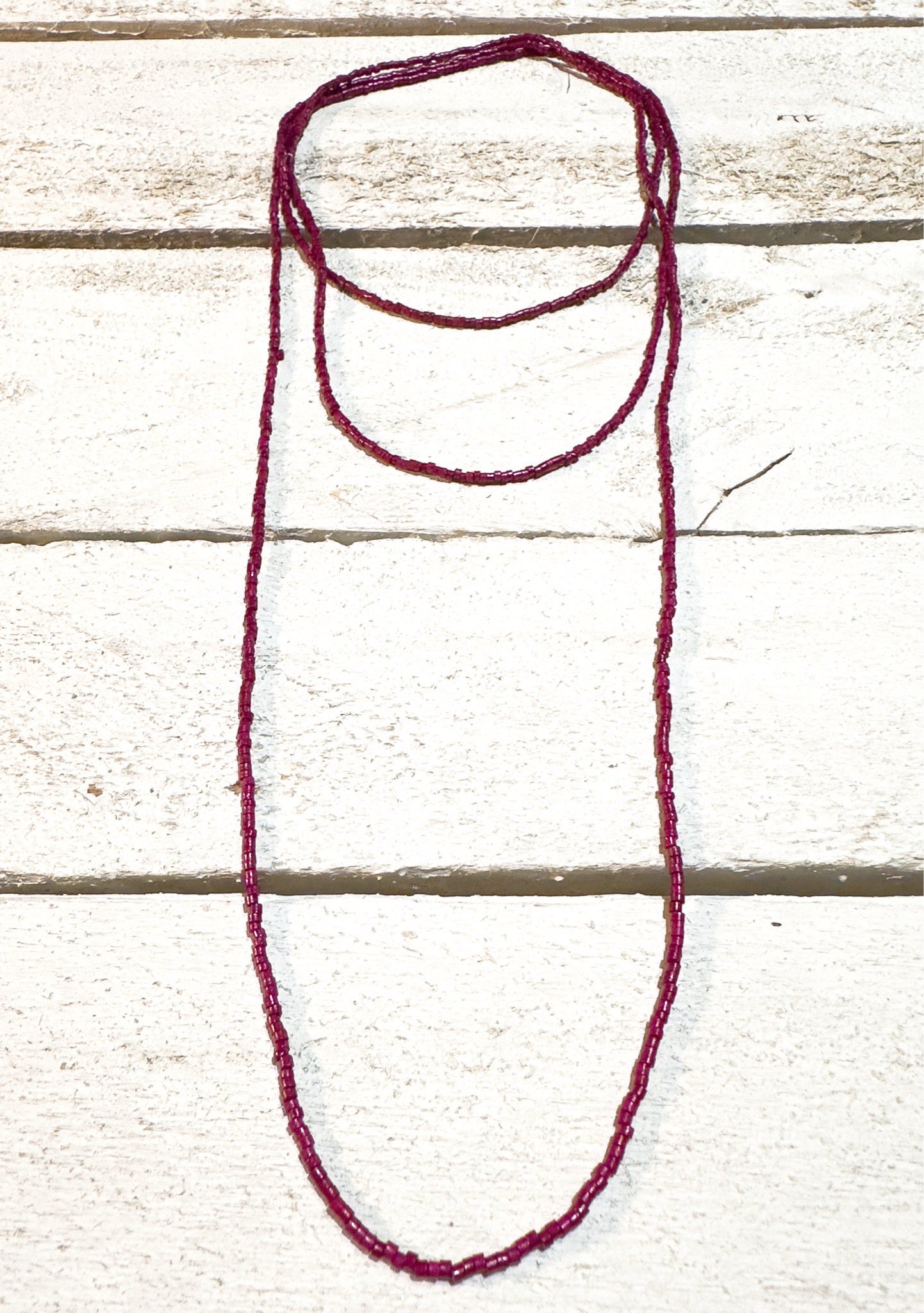 Collar miyuki mini extra largo vino