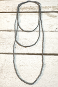 Collar miyuki mini extra largo gris