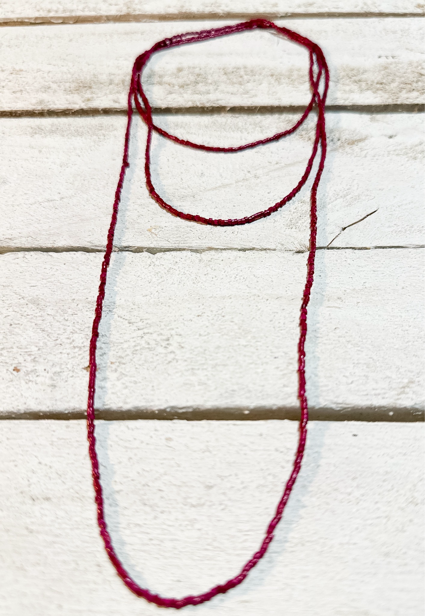 Collar miyuki mini extra largo vino