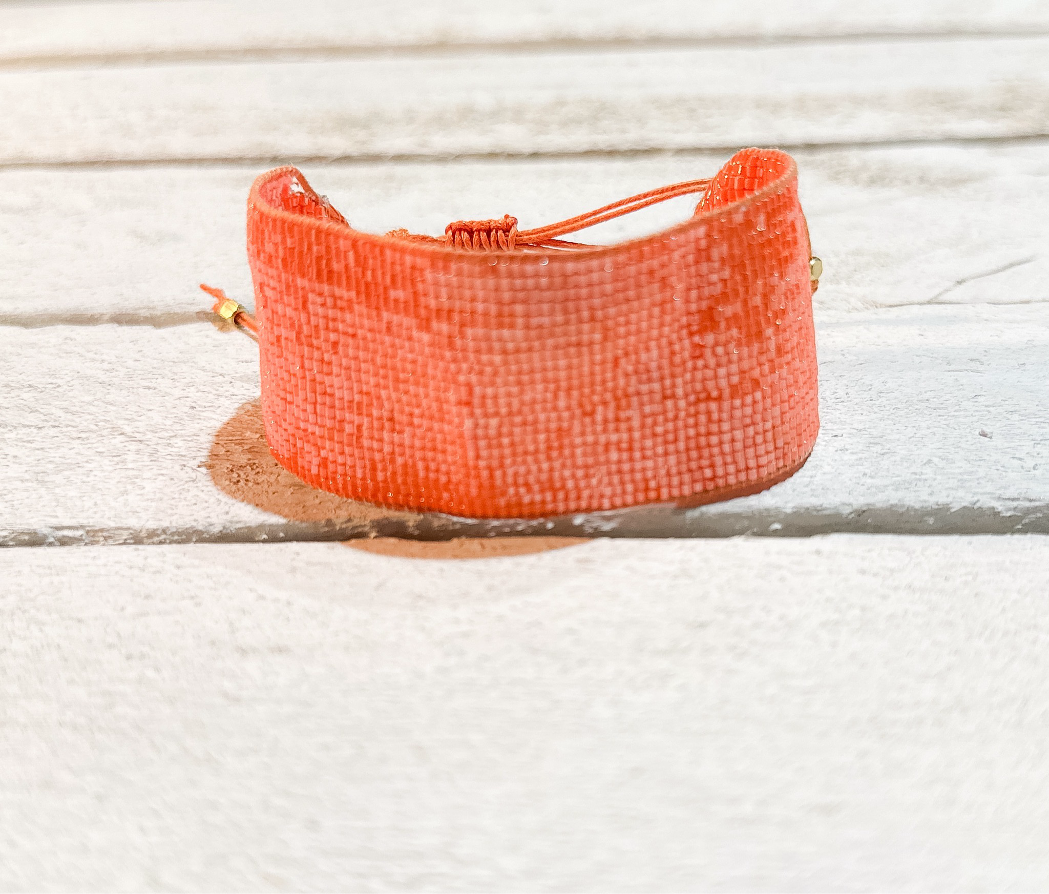 Pulsera miyuki naranja 3cm