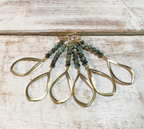 Pendientes boho gota dorada