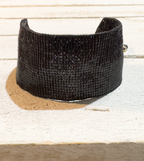 Pulsera miyuki negra 3cm