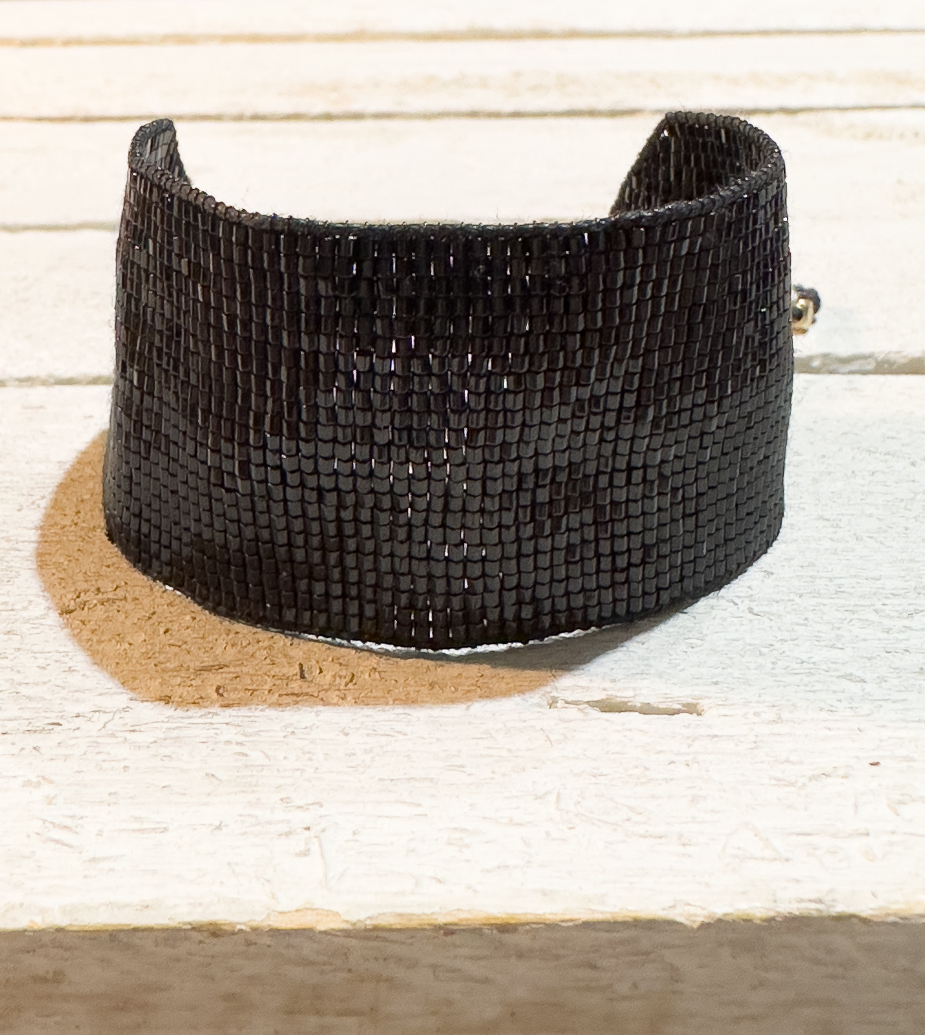 Pulsera miyuki negra 3cm
