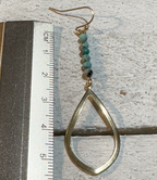 Pendientes boho gota dorada