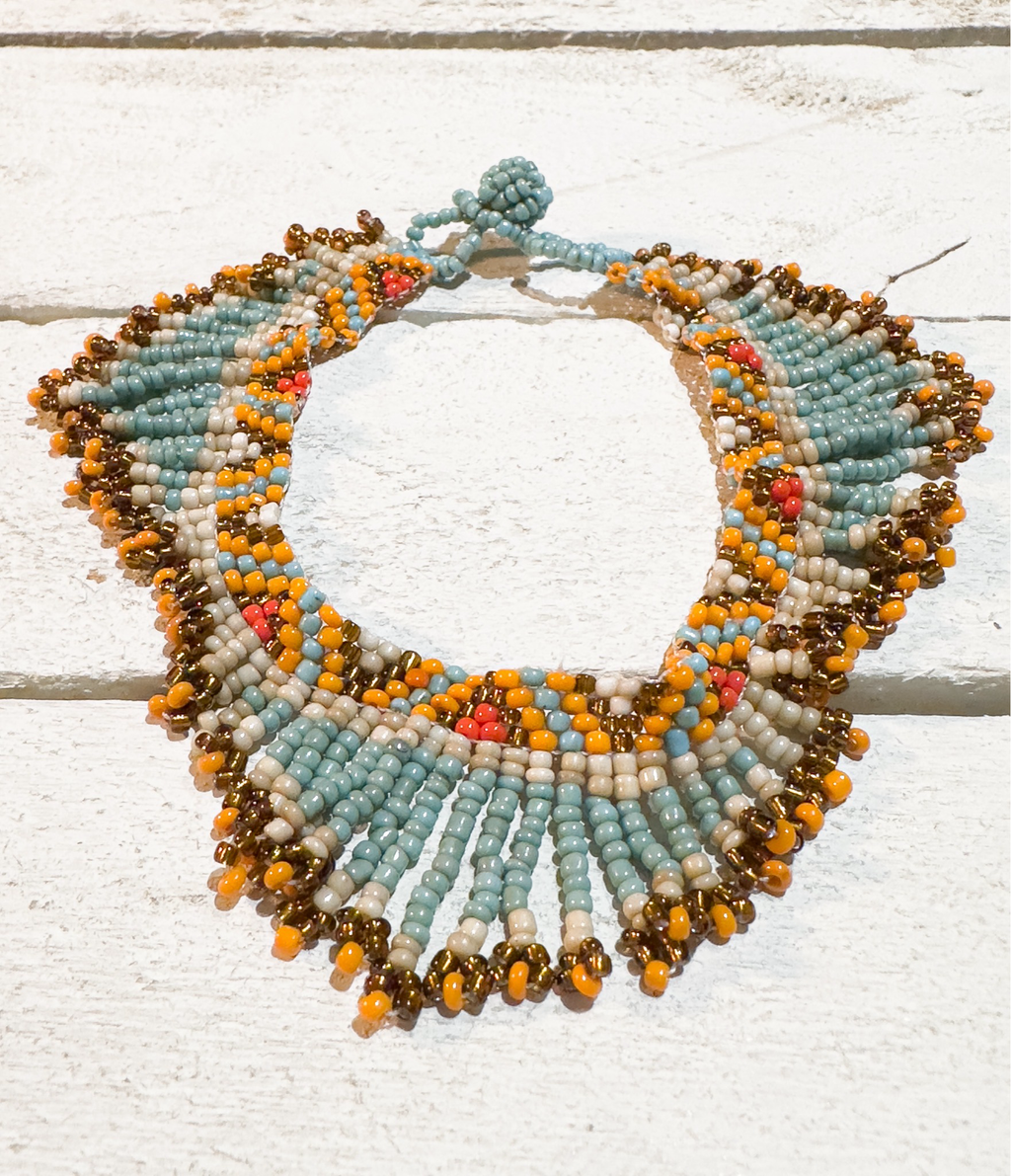 Tobillera tribal azul