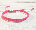 Pulsera miyuki cristales 0,5cm Rosa fluor