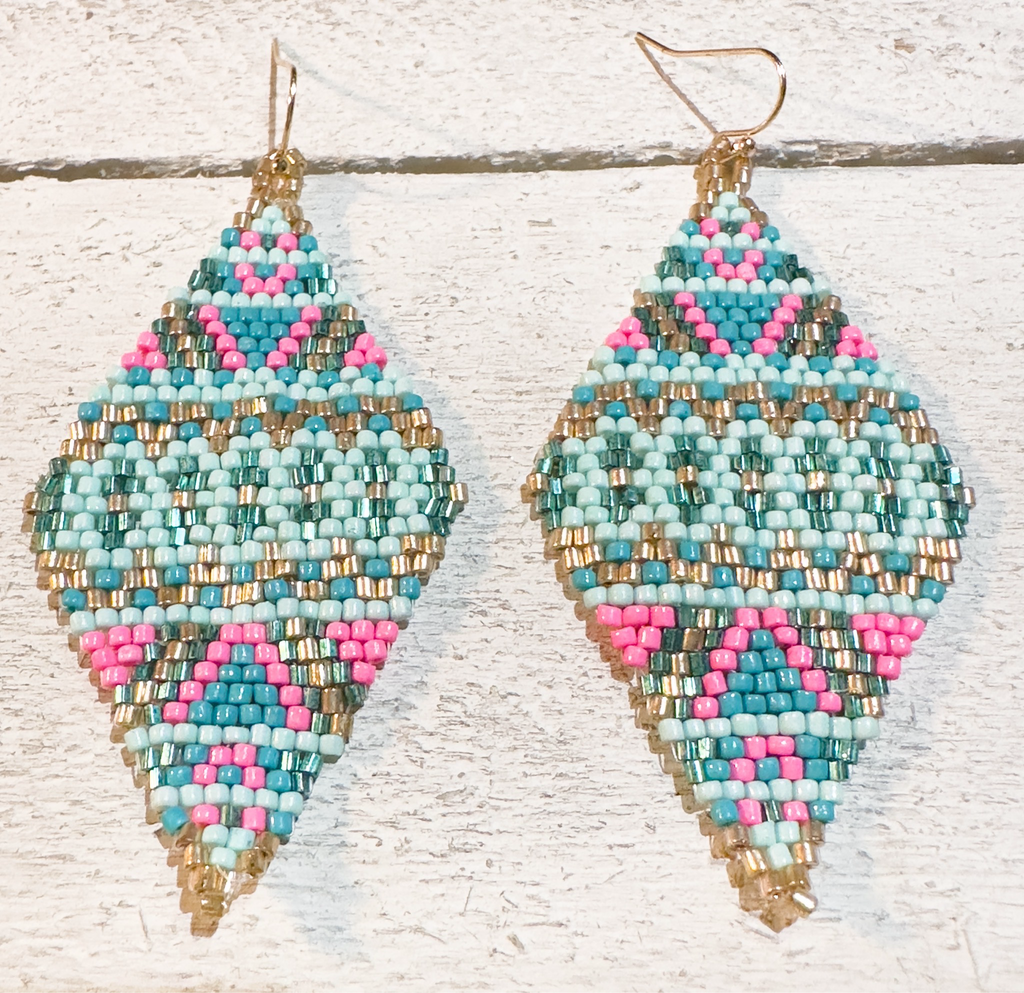 Pendientes miyuki dibujos agua