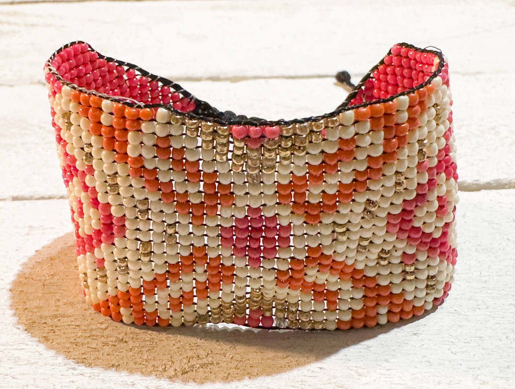 Pulsera miyuki guinda dibujos
