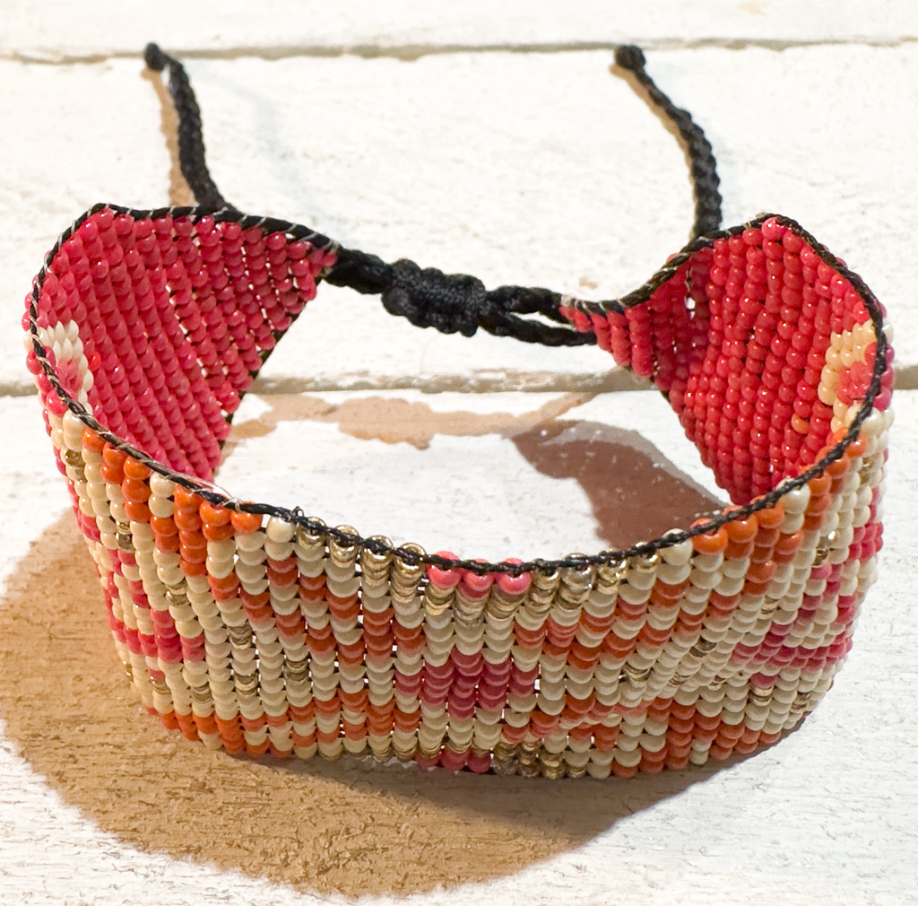 Pulsera miyuki guinda dibujos