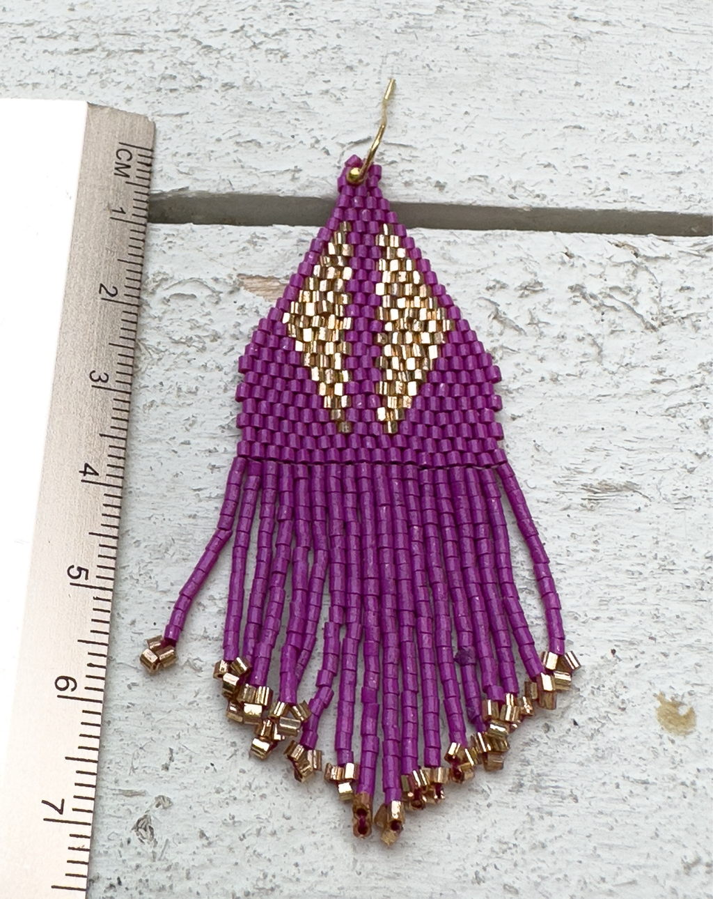 Pendientes miyuki alas buganvilla