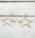 Pendientes estrella mate