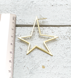 Pendientes estrella mate