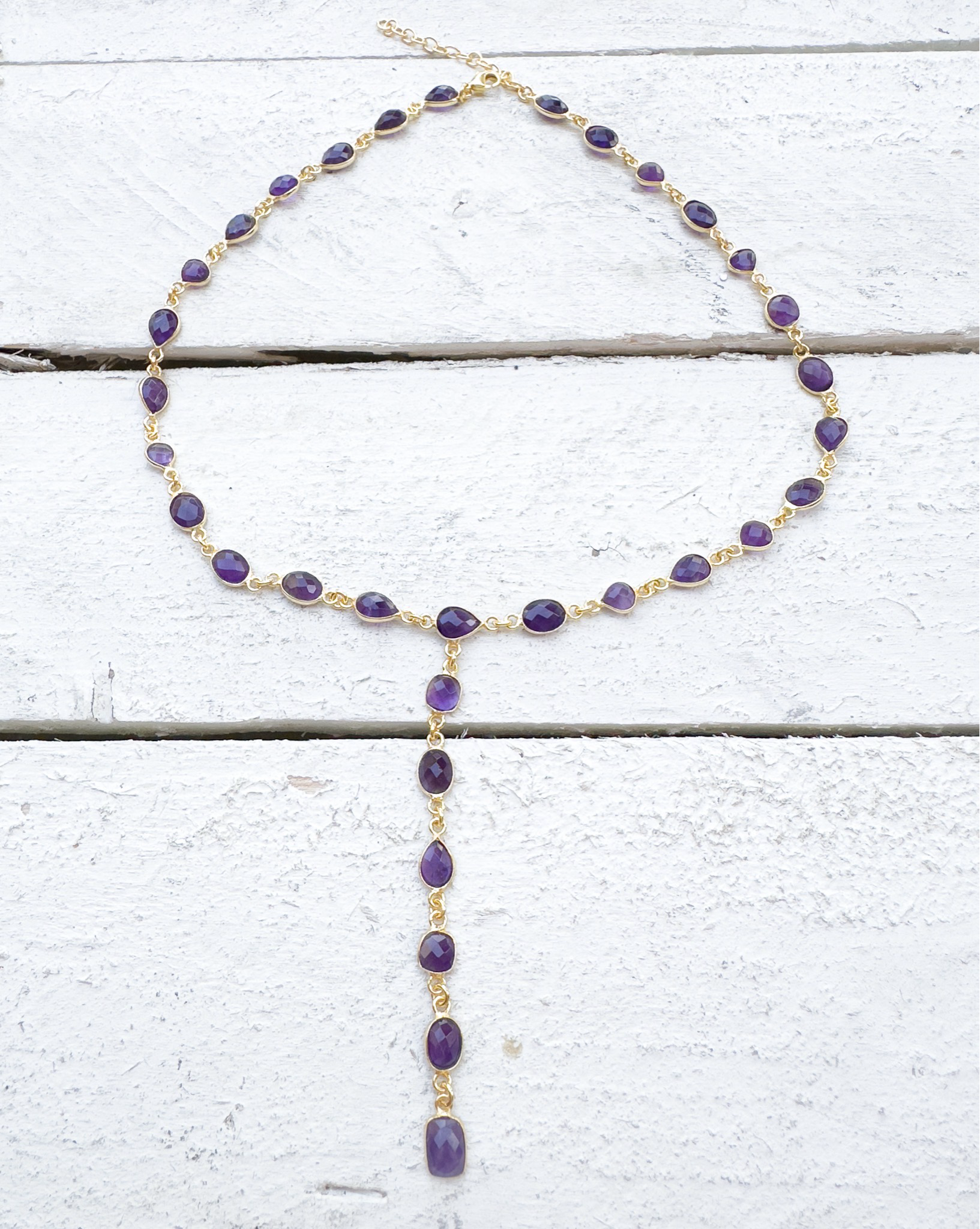 Cadena racimo morada