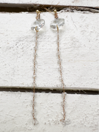 Pendientes cristal cadena