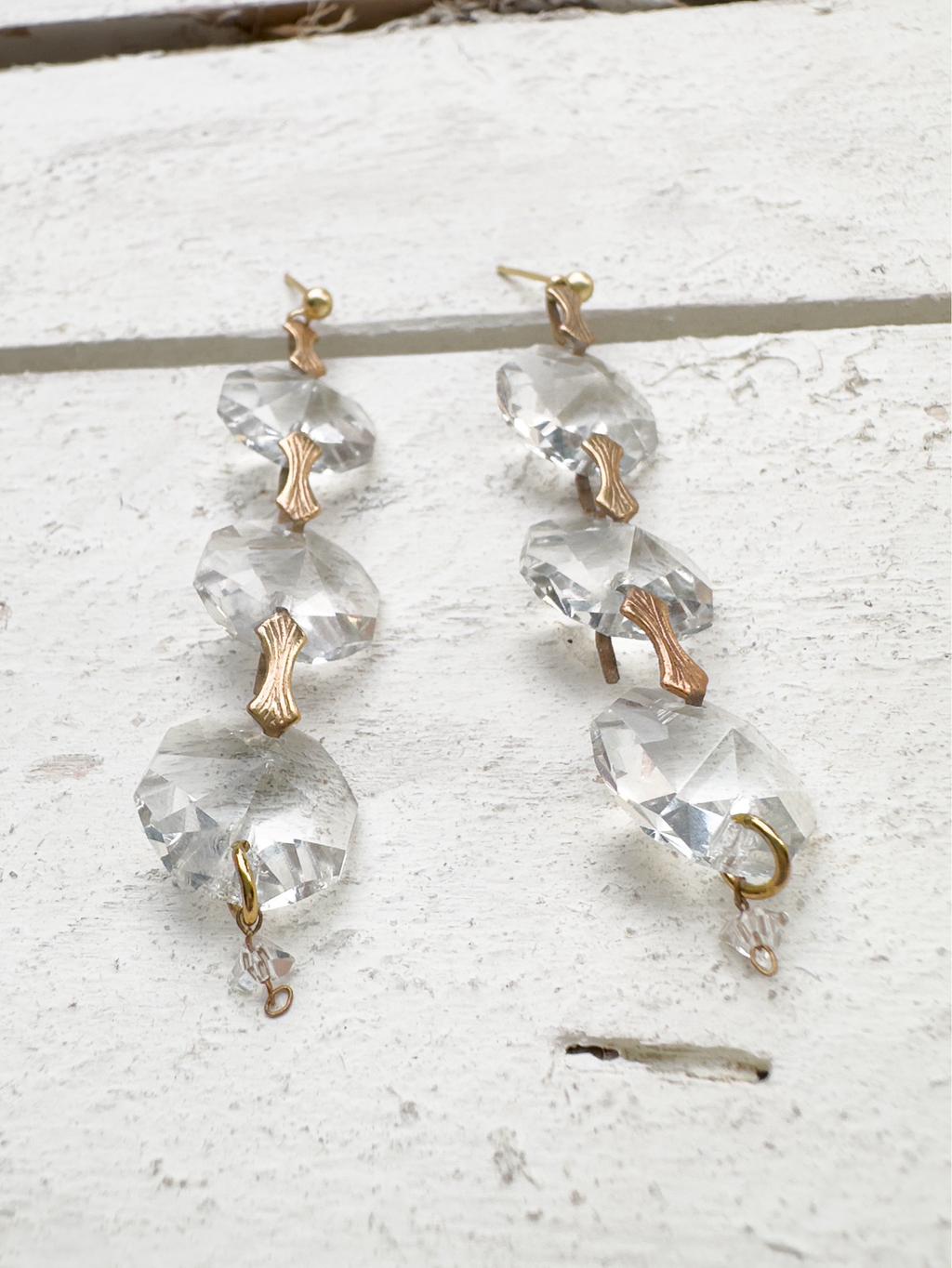 Pendientes triple cristal
