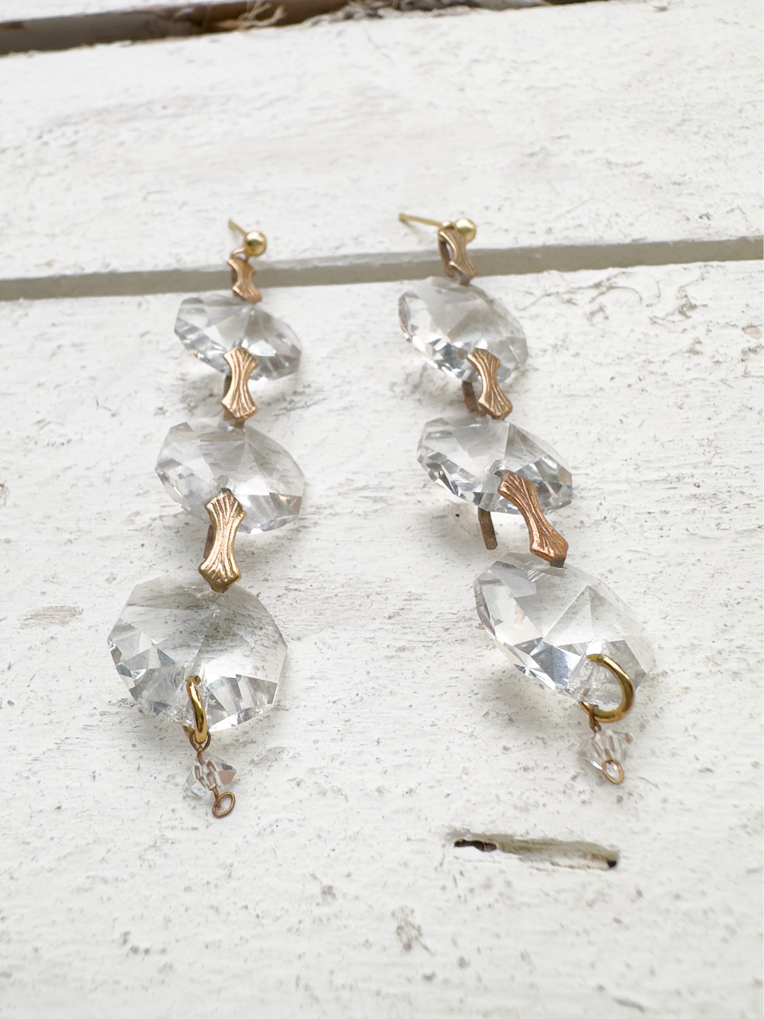 Pendientes triple cristal