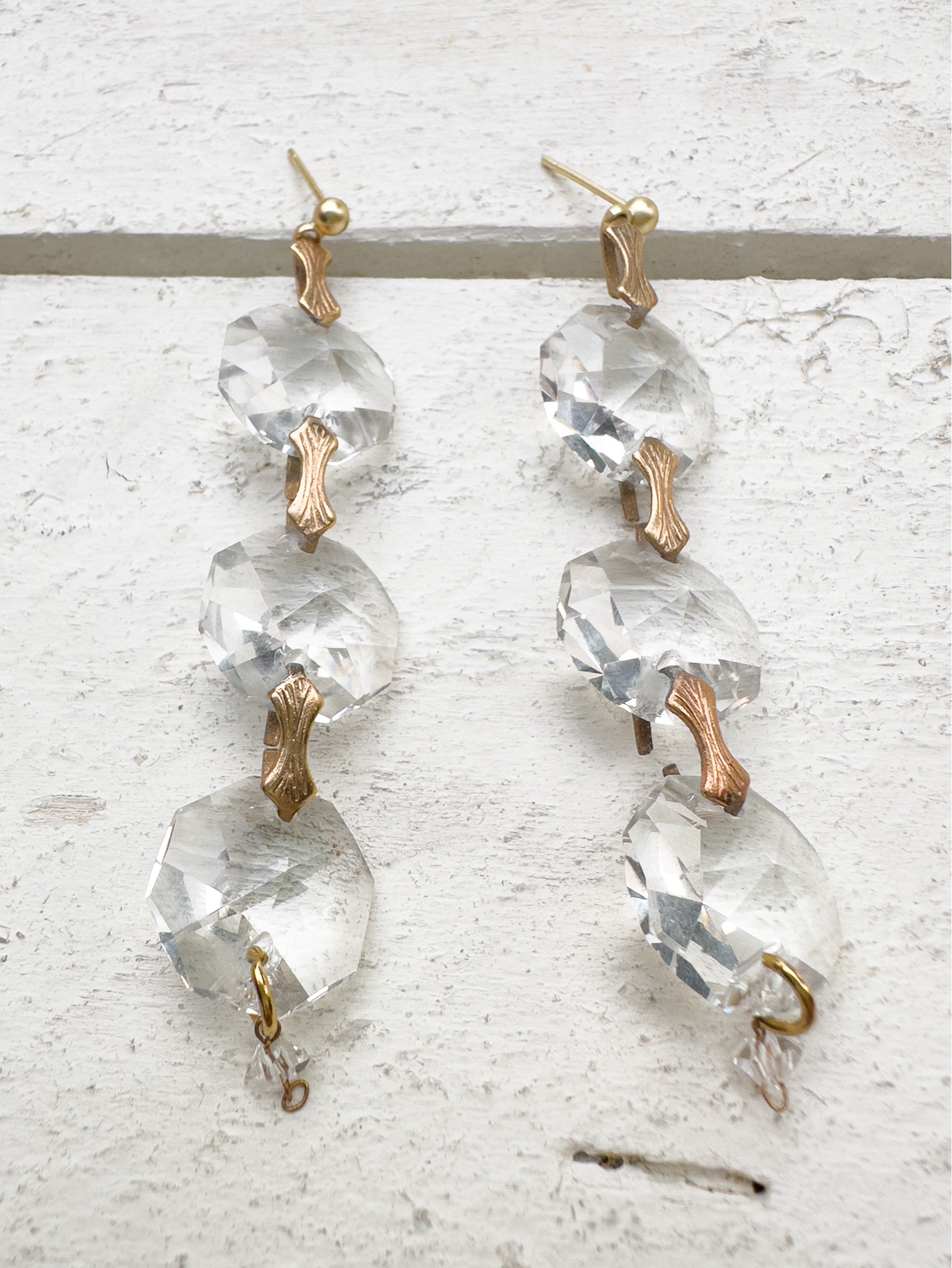 Pendientes triple cristal