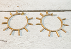 Pendientes aros rayos sol