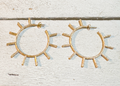 Pendientes aros rayos sol