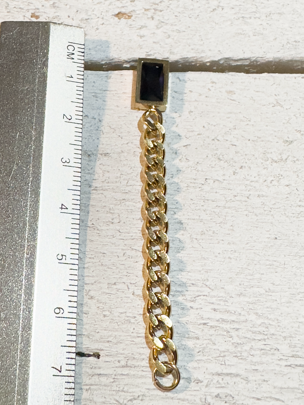 Pendientes negros cadena gruesa