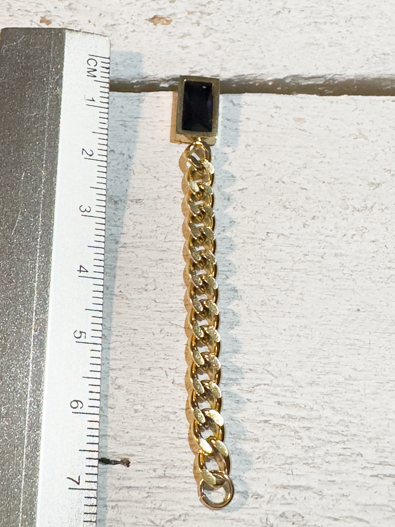 Pendientes negros cadena gruesa