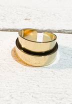 Anillo doble relieve