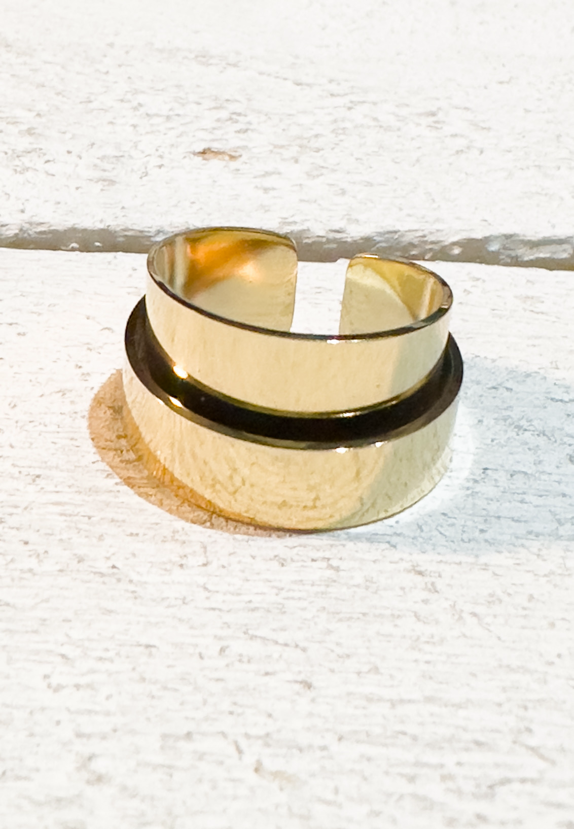 Anillo doble relieve