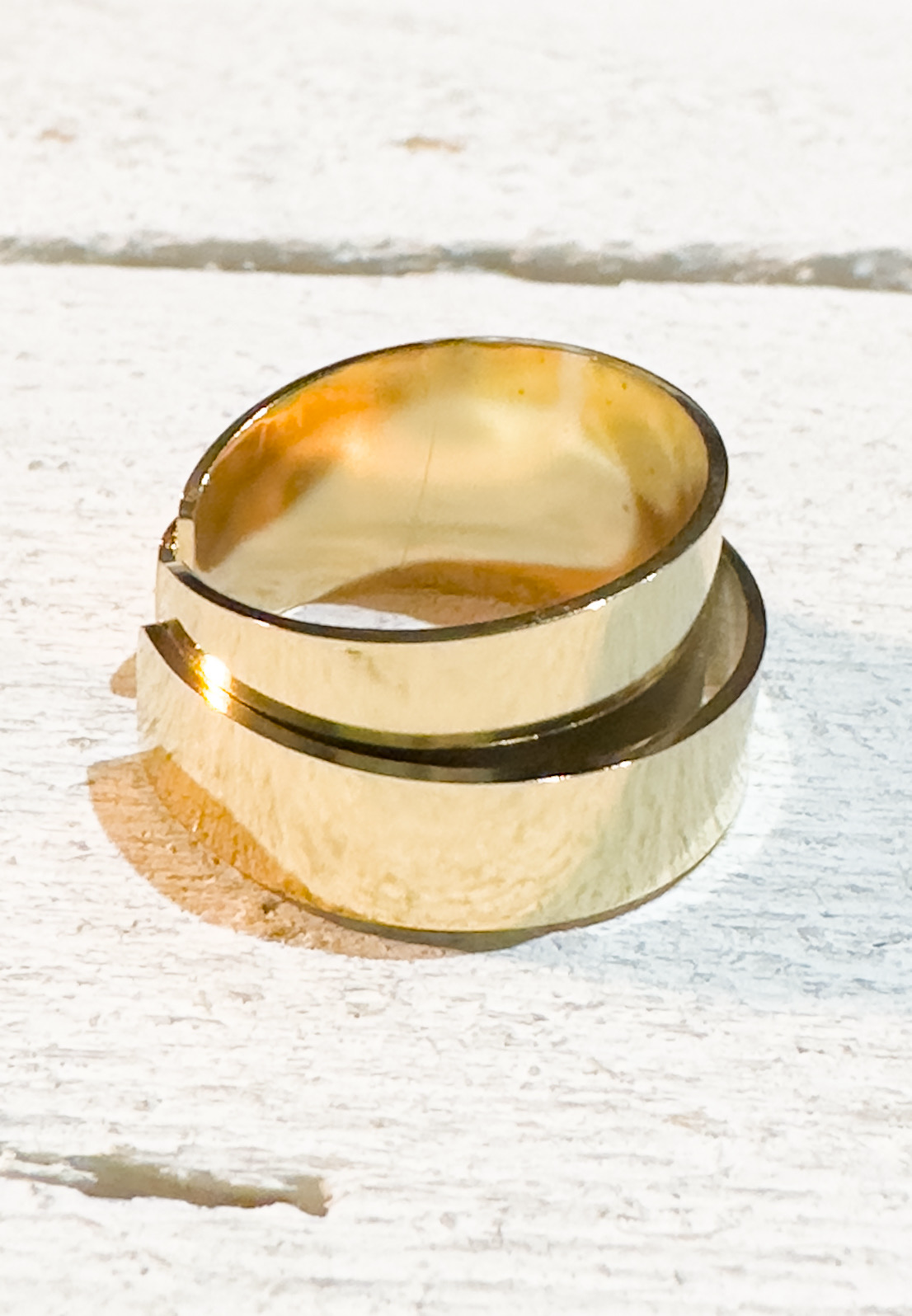 Anillo doble relieve