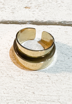 Anillo doble relieve