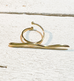 Anillo barra ondulada