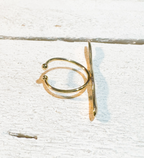 Anillo barra ondulada