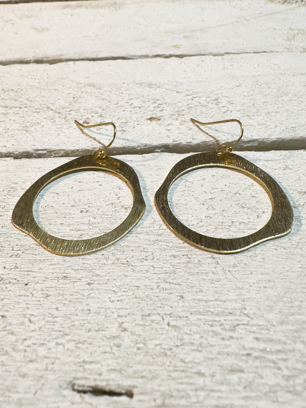 Pendientes aro círculo dorados