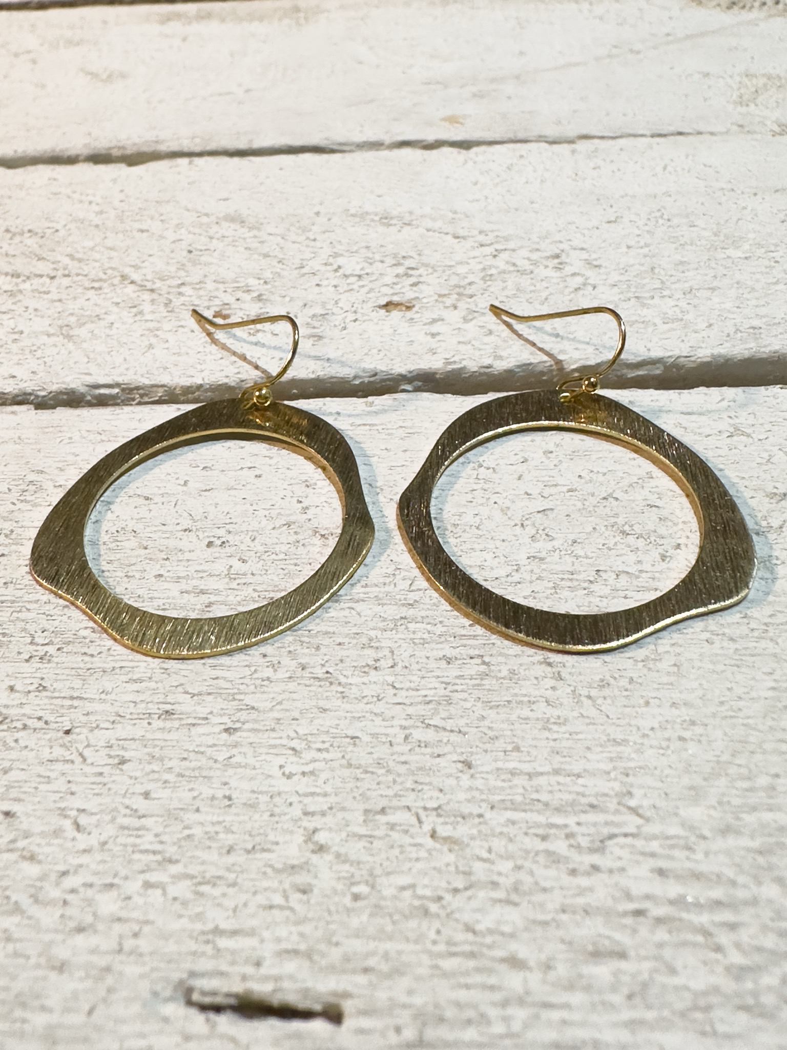 Pendientes aro círculo dorados