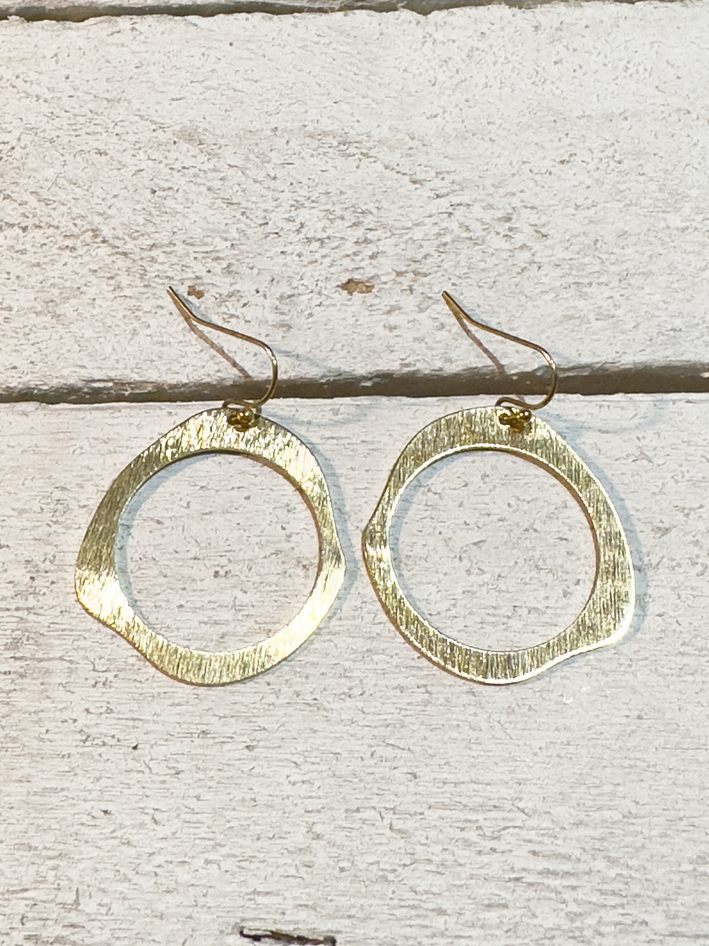 Pendientes aro círculo dorados