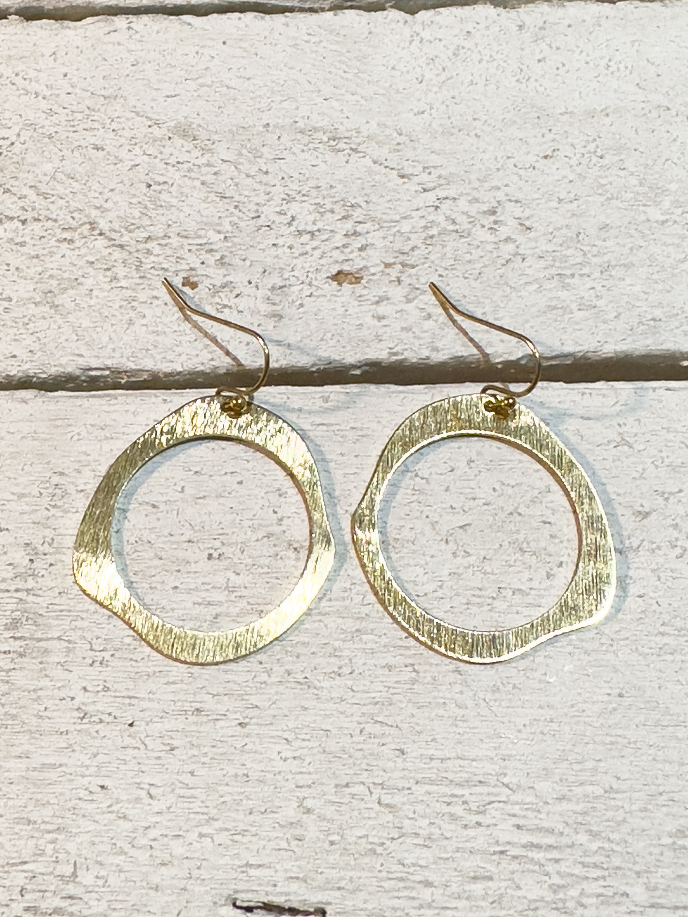 Pendientes aro círculo dorados