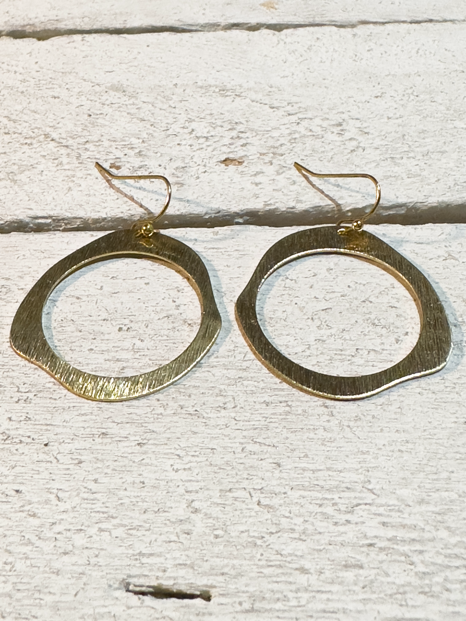 Pendientes aro círculo dorados