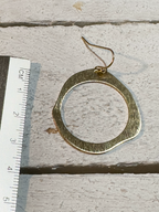Pendientes aro círculo dorados
