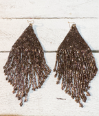Pendientes miyuki XL marrón