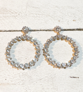 Pendientes aros cristales fiesta