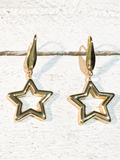Pendientes estrella silueta