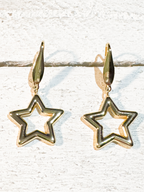 Pendientes estrella silueta