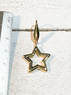 Pendientes estrella silueta