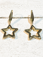 Pendientes estrella silueta