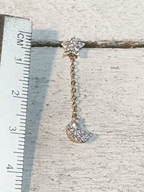 Pendientes estrella y luna estras
