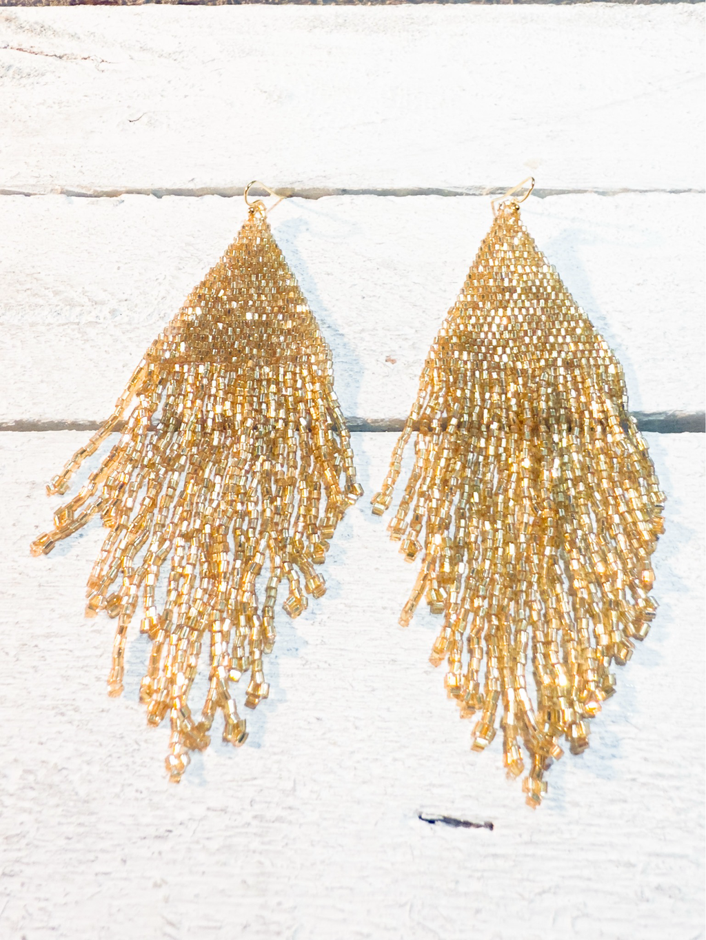 Pendientes miyuki XL dorado