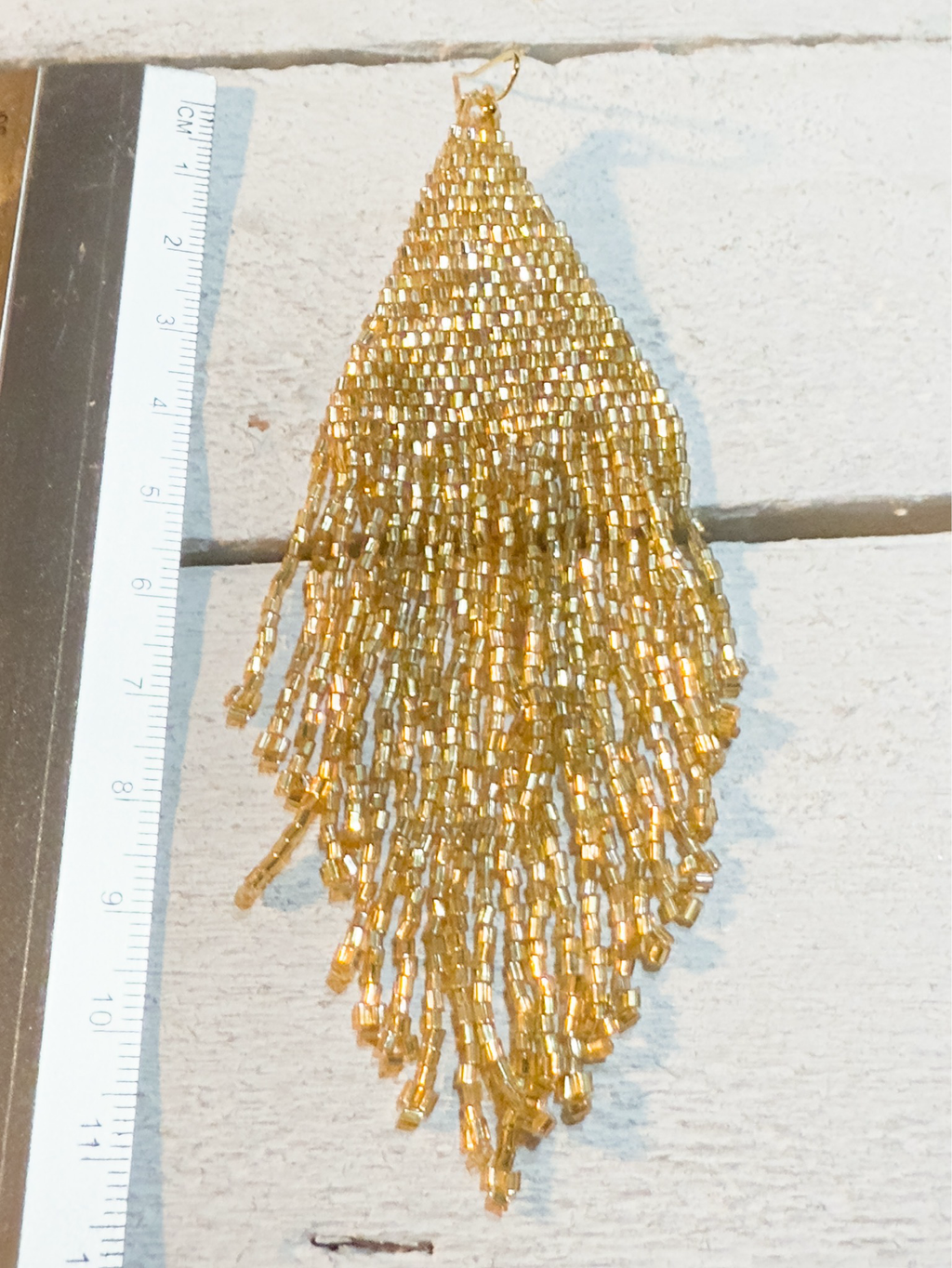 Pendientes miyuki XL dorado
