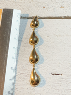 Pendientes cascada gotas