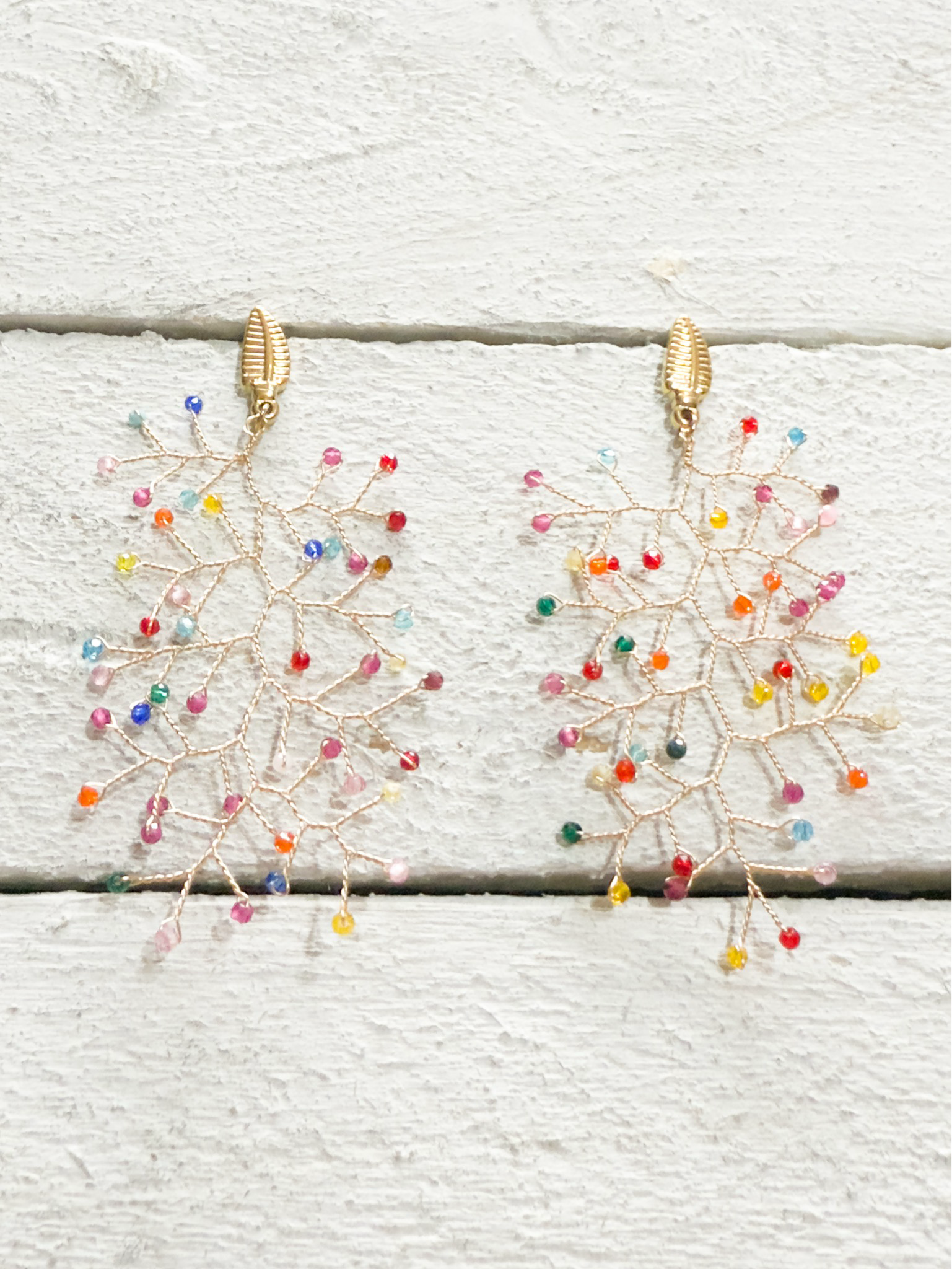 Pendientes alambre mix colorines