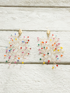 Pendientes alambre mix colorines