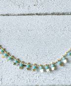 Gargantilla piedras y estrellas